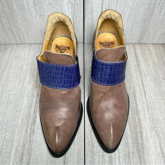 John Fluevog Entrance Room 502 Ankle Boots Booties Bumped Toe Women’s Size 8 - Picture 6 of 10